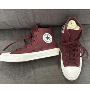 Converse AllStar w/Lunarlon RARE Bordeaux M6, W8 High-Top Sneakers PERFECT